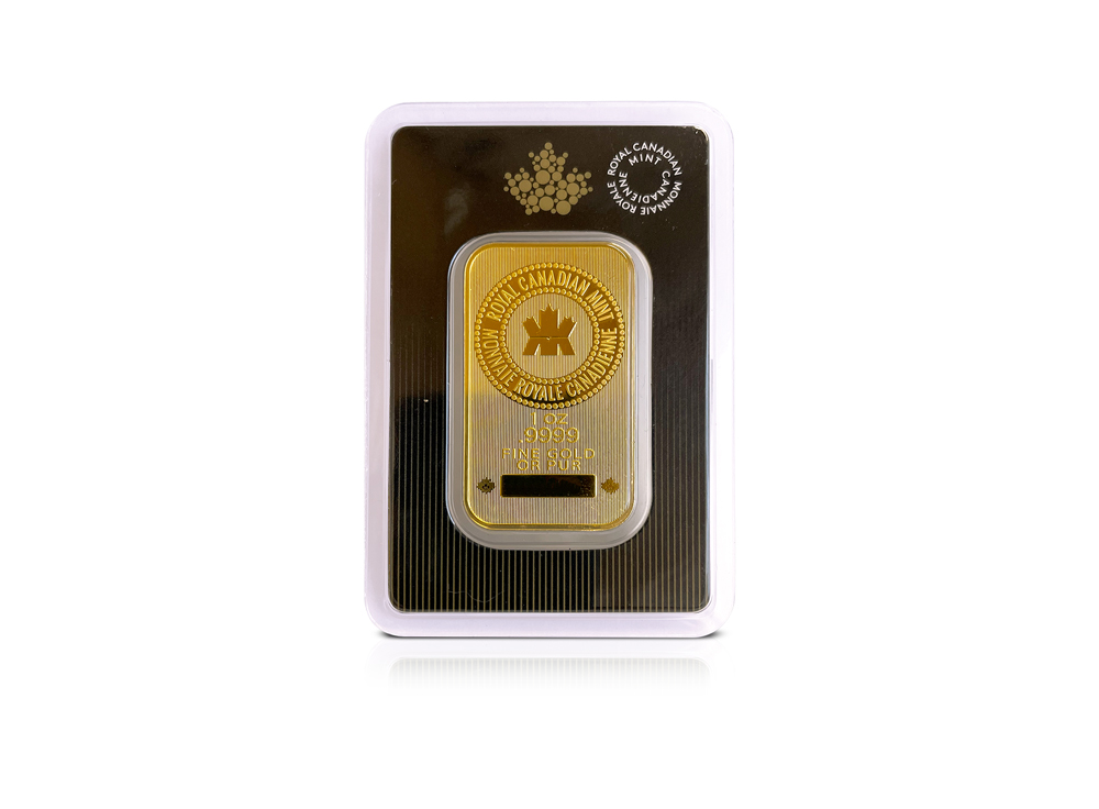 1 oz Gold Royal Canadian Mint Bar 99.99% (sealed) - JMF